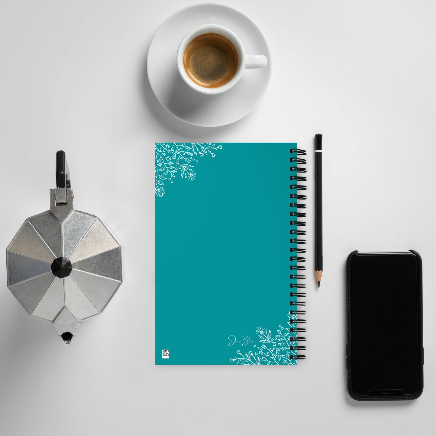 Jessi Blue Teal Spiral notebook