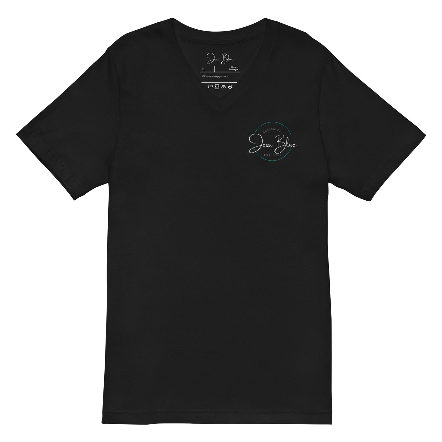 Jessi Blue Design Co. Unisex Short Sleeve V-Neck T-Shirt