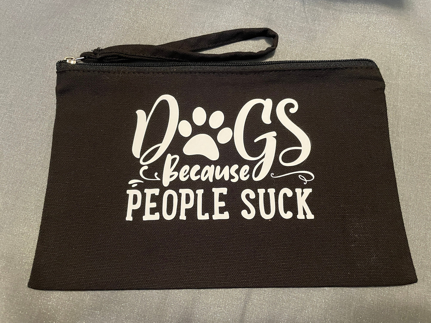 Dogs because people suck Wristlet