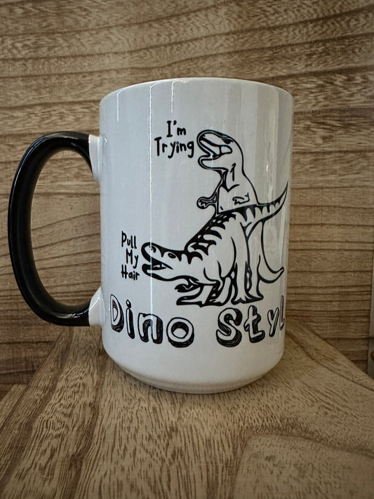 Dino Style 15oz Coffee Mug