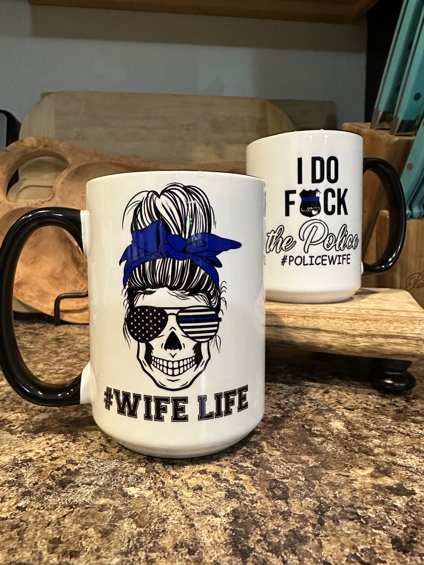 #Wife Life Police Wife 15oz Coffee Cup