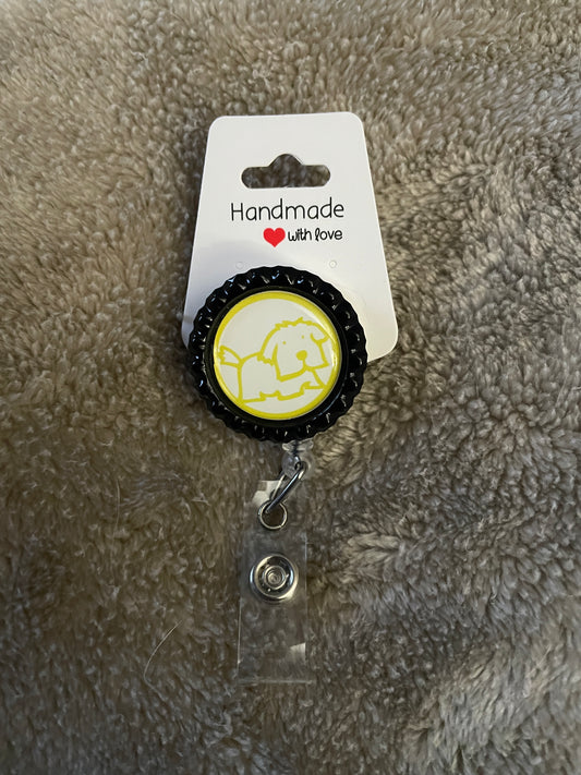 Yellow Dog Badge Reel
