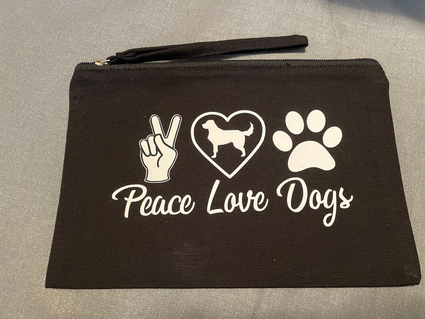 Peace Love Dogs Wristlet